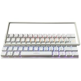 Resim GameBooster GB-G11 GHOST Rainbow Beyaz Mekanik Gaming Klavye 