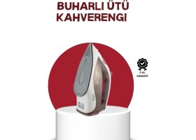 Resim Özbience Yüksek Güçlü Seramik Tabanlı Buharlı Dikey Ütü 2200W 300ML Kahverengi 