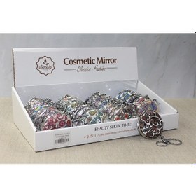 Resim Taşlı El Aynası Anahtarlık Model 8 - 9099984313009rx8 