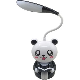 Resim Hedyex Sevimli Karakterler Şarjlı LED Masa Lambası Akrobatik Siyah Gece Lambası 