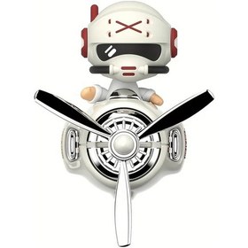 Resim Xuweiwei Xfıghter 1 Adet Sevimli Pilot Ayı Araç İçi Dekor Figürü Sallanan Kafa Hediyelik 