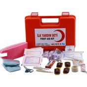 Resim NZB 37 Parça İlk Yardım Çantası Hayati Acil Müdahele Seti Oto Ecza Dolabı Kiti Kaza Yara Yaralanma Band 