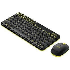 Resim Logitech Mk240 Nano Kablosuz Klavye Ve Fare Seti Siyah A Optik 