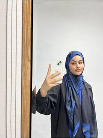 Resim Modakaşmir Aminenesil Etnik Düz Lacivert Saks Renk Şal K.lacivert 