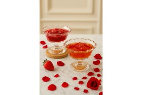 Resim Gülümseten Avm 6 Lı Ayaklı Cam Kahvaltılık Reçellik Sunumluk Sosluk | Kahve Yanı Lokumluk Şekerlik Drajelik - Beyaz 