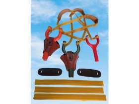 Resim Türk Hunter Türkhunter 2 Yetişkin Profesyonel 1 Çocuk Kauçuk Sapan 