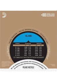 Resim D'addario Ej48 Pro-arte Hard Tension Klasik Gitar Teli 