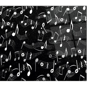 Resim Olinpa Cam Ocak Arkası Koruyucu | Nota Desenli 