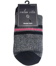 Resim Calze Vita KIŞLIK PAMUKLU KADİN SOKET ÇORAP - ÇOK RENKLİ Çok Renkli 