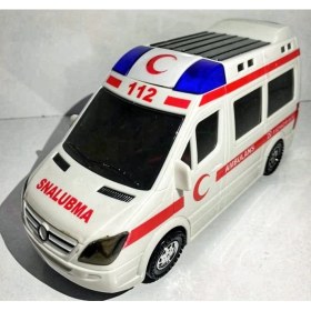 Resim Kardelen Pilli Ambulans Büyük Boy Sesli Işıklı Ambulans 