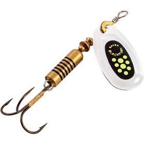 Resim Alabalık Turna Döner Olta Kaşık - Black Fury - Fluo Sarı/gümüş - No:1 