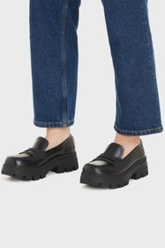 Resim Calvin Klein Platformlu Deri Loafer Ayakkabı YW0YW011200GT AYAKKABI YW0YW01120 0GT 