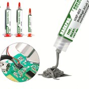 Resim HAOXPNG No-Lead Lehim Pastası - Düşük Sıcaklık, No-Reflow, No-Clean PCB, LED, IC Montajı, Elektronik Bileşen Lehimleme için | Temiz Olmayan Pastası | Kompozit Malzeme 