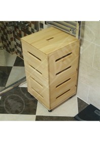 Resim Gale Ahşap Kirli Çamaşır Sepeti Diğer 