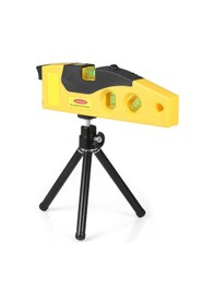 Resim Yaozixa Sp15-01 Sarı Lazer Seviye Aleti, Tripod Ve Pil İle: 30m Nokta, 5m Çapraz Çizgi, Abs Malzeme 
