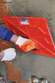 Resim mikudesign Dekor 076 Sıvacı Küreği | 36x44 cm, Hafif ve Dayanıklı Plastik Gövde, Ergonomik Sap 
