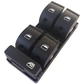 Resim Wolcar Audi A4 2002-2008 Dörtlü Cam Açma Anahtarı 