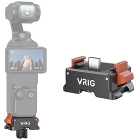 Resim Springsun Djı Osmo Pocket 3 Uyumlu Vrıg Ac21 Alüminyum Çok Amaçlı Hızlı Çıkarabilir Tabanca, Type-c Şarj Portu Ve Gopro Arayüzü 