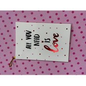 Resim demontecraft Hediye kartı not karti 6.5x9.5 ölçü 1 adet 