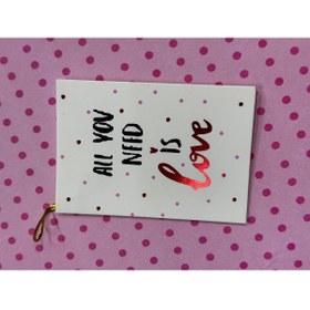 Resim demontecraft Hediye kartı not karti 6.5x9.5 ölçü 1 adet 