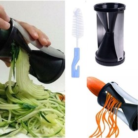 Resim Spiral Sebze Doğrayıcı Slicer Rende Temizleme Fırçası Hediyeli 