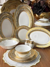 Resim Yemek Takımı Agate 61 Parça 12 Kişilik 