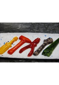 Resim Tamirci Seti Renkli Karamel Çikolata Dolgulu Sütlü Hediyelik Çikolata 5li Set 