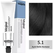 Resim Loreal Professionnel Majirel Coloration Creme - Saç Boyası No: 5.1 Açık Küllü Kestane 60ml 