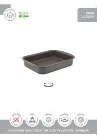 Resim Hascevher Lavilla Prime Granit 25 Cm Köşeli Tepsi Varsayılan 