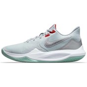 Resim Nike Precision V Basketball Shoes Grey Unisex Basketbol Ayakkabısı Gri 