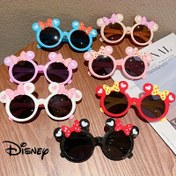 Resim Disney Mickey & Minnie Mouse Kalp Şeklinde Moda Gözlükleri - Renkli Fiyonklar ve Kalpler ile Kırmızı Çerçeve, PVC Plastik Fotoğraf Aksesuarları Çiftler için, Partiler, Günlük Kullanım - Disney Fanlar için Aksesuarlar, Parti Aksesuarları, Eğlenceli Tasarım 