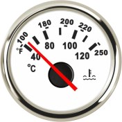 Resim Blesiya 52MM 2 "9-32V Tekne Deniz Su Sıcaklığı Ölçer Beyaz Kadran Tipi (Yurt Dışından) 