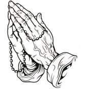 Resim Geçici Çift El Tespih Dua Ruhani Temas Parmak Tattoo Kol Bilek Dövmesi 