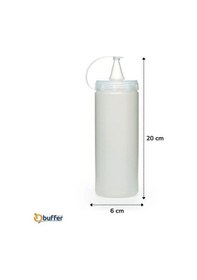 Resim Büro Ev Ofis Mutfağı İçin 400ml Sızırmaz Şeffaf Kapak Yağlık Sosluk Yağdanlık Şişesi 