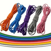 Resim HSDOUBLE 3mm Yuvarlak Elastik Kordon - 3 Yard, Dikiş & Örgü için Esnek Bungee İpi, Çeşitli Renkler 