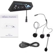 Resim LETERAL BT22 İntercom Motosiklet Kask Kulaklığı Bluetooth 5.0 