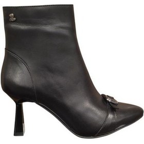Resim Venüs 2554001k Sivri Burun İnce Topuk Kadın Deri Bot Siyah 