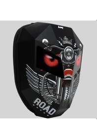 Resim Missidea Road King Led Işıklı Sırt Çantası Motorcu Çantası Büyük Boy Siyah 