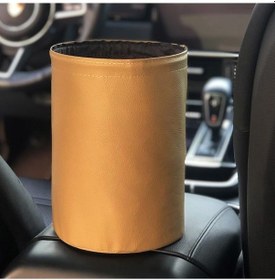 Resim Novahub Sarı Katlanabilir Araba Çöp Tenekesi Araba Depolama Kovası İç Çöp Konteyneri Atık Organizatör Tutucu Su Geçirmez Çöp Oto Aksesuarları Sarı 