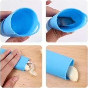 Resim Ecovibe 2 Adet Pratik Silikon Sarımsak Soyucu Rulo Sağlığa Zararsız Kauçuk - Mix Renk 