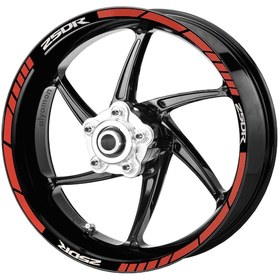Resim Deeb Cbr 250 Jant Şeridi Kırmızı Beyaz Model X N11.73987 