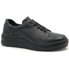 Resim Greyder 59052 Zn Deri Comfort Casual Kadın Ayakkabı Siyah 