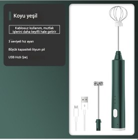 Resim Mini Kablosuz Çırpıcı-yumurta, Krema, Süt Karıştırmak, Köpürtmek İçin Şarjlı Çırpıcı Diğer 
