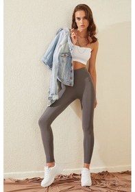 Resim Bonbonetti Gümüş Gri Yüksek Bel Disko Tayt Toparlayıcı Iç Göstermezgümüş Gri Xl Gümüş Gri 