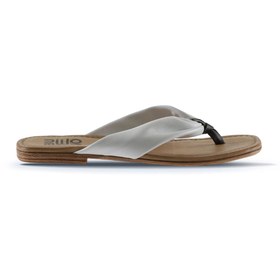 Resim Bueno Shoes Beyaz Deri Kadın Parmak Arası Sandalet 01wu3400 