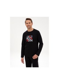 Resim Pierre Cardin Erkek Siyah Pijama Takım 50322654-001 Siyah 