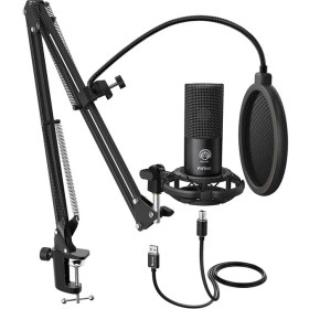 Resim Stüdyo Kondansatör USB Mikrofon Bilgisayar Pc Mikrofon Kiti Ayarlanabilir Makas Kol Standı Şok Montaj Enstrümanlar Ses Kaydı Podcasting Youtube Karaoke Oyun Akışı - T669 