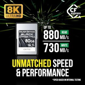 Resim Delkin CFexpress 160GB Siyah Tip A Hafıza Kartı 