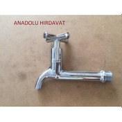 Resim Yms Pirinç Musluk Aç Kapa Uzun Lavabo Musluğu Uzun Musluk 