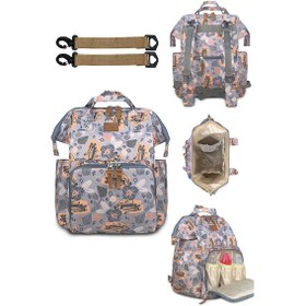 Resim Stylo Paris Anne Bebek Bakım Sırt Çantası Açık Gri 